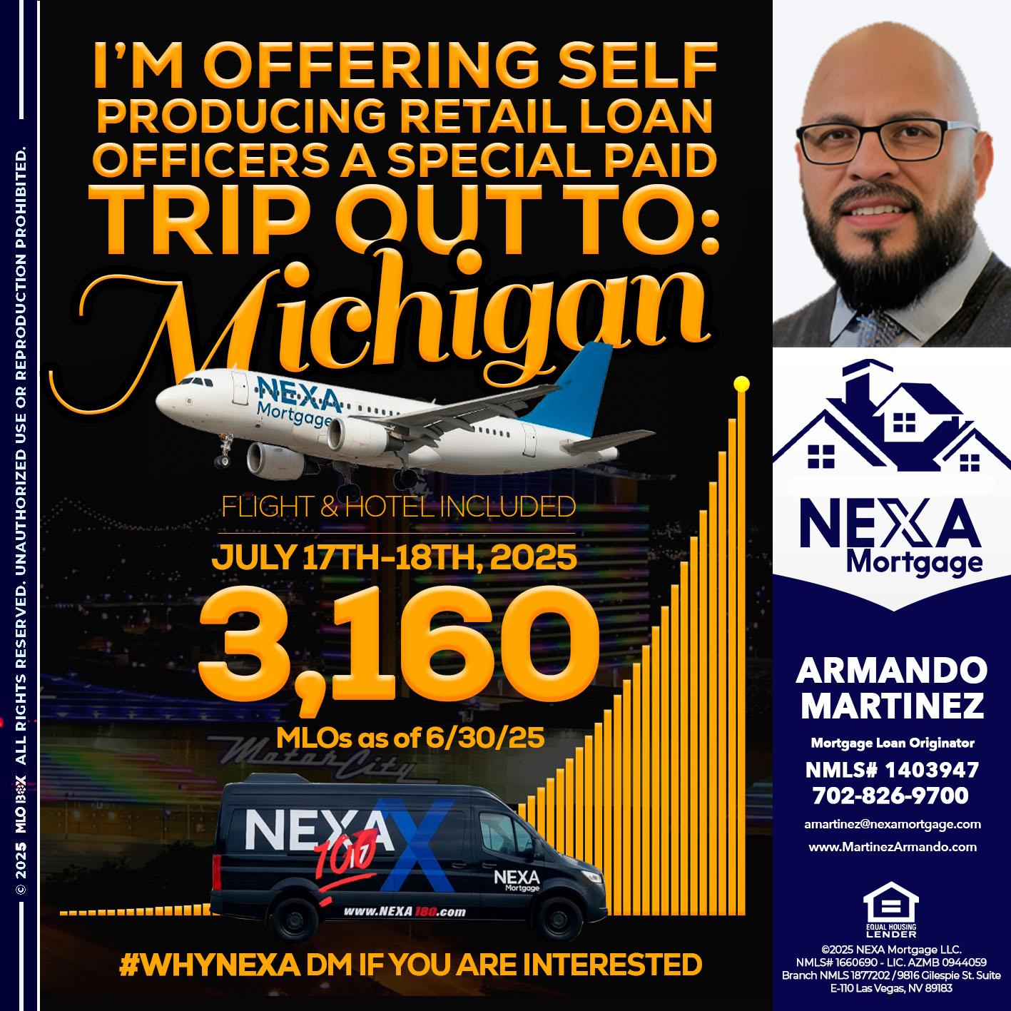 MICHIGAN TRIP - Armando Martinez -Mortgage Loan Originator