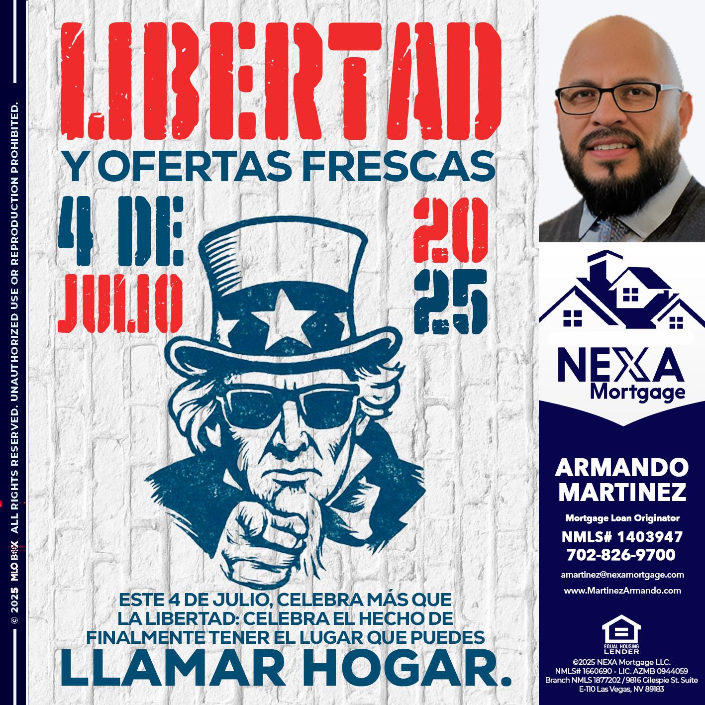 LIBERTAD - Armando Martinez -Mortgage Loan Originator