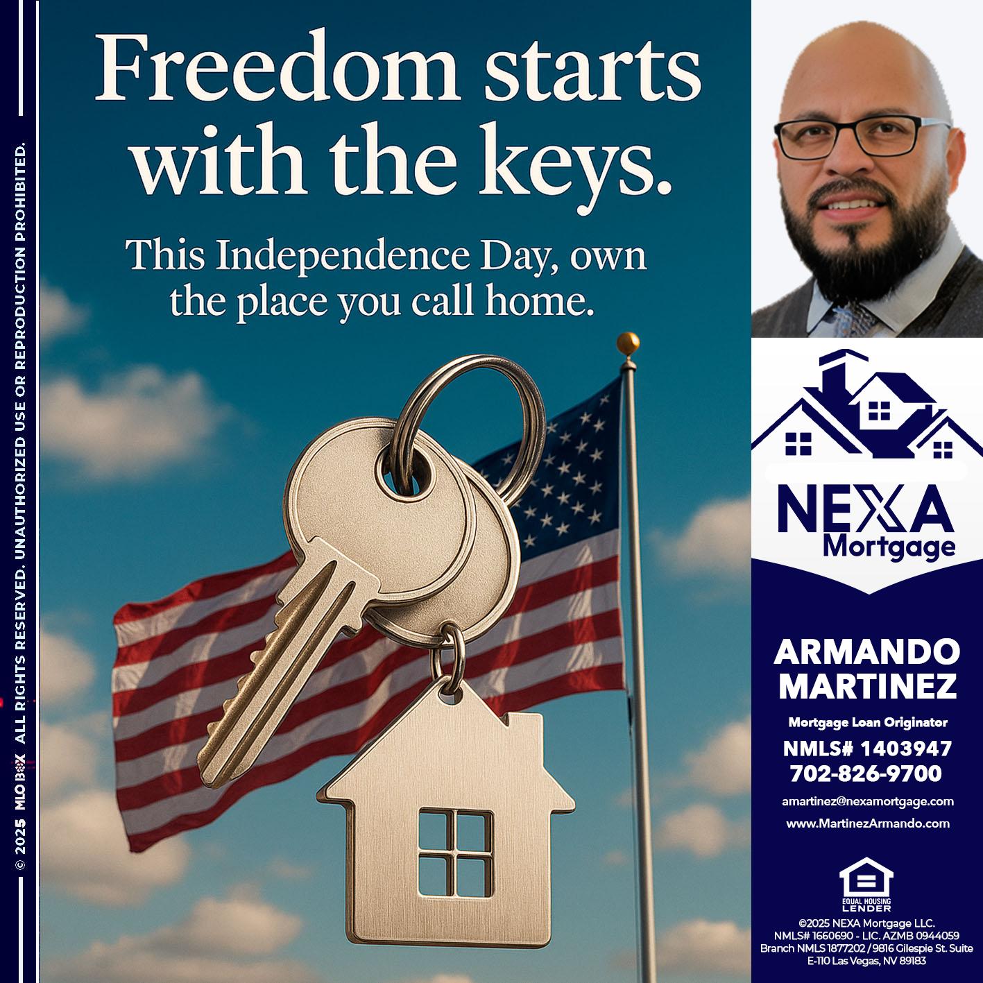 FREEDOM STARTS - Armando Martinez -Mortgage Loan Originator