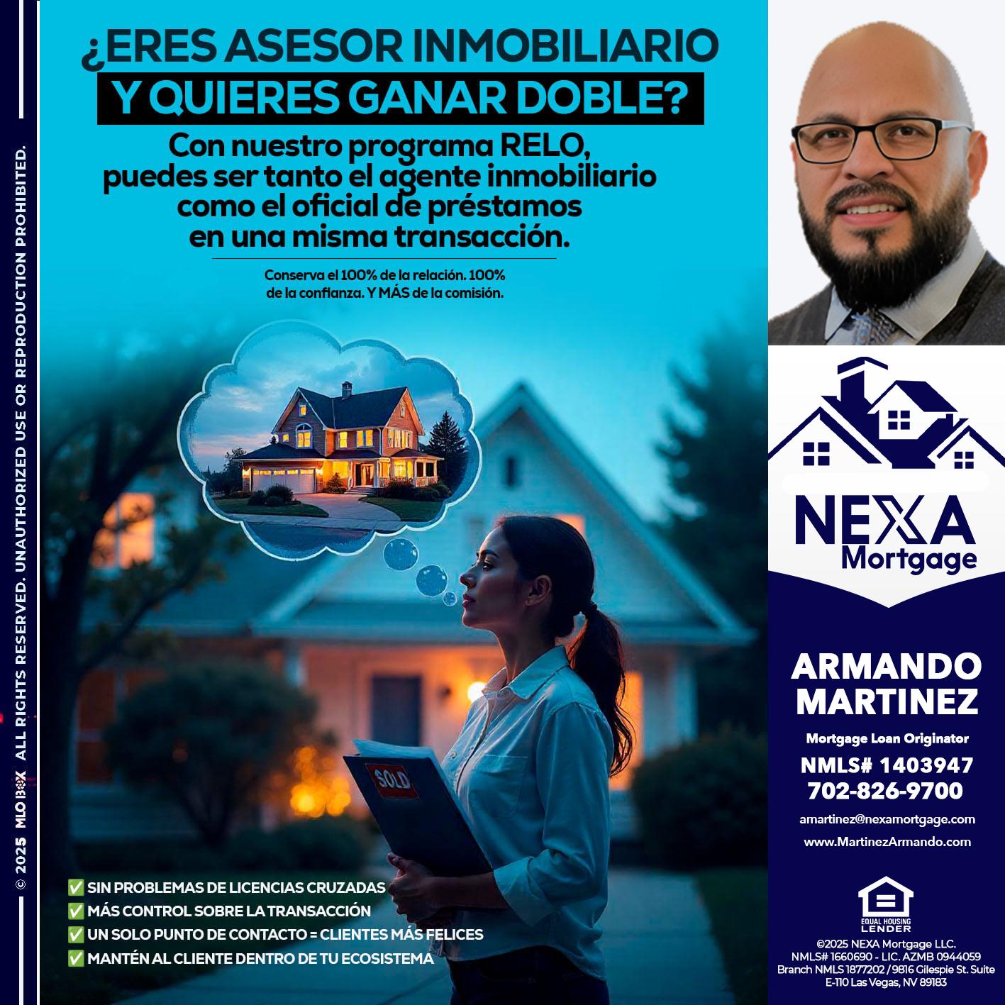 Eres un Agente Inmobiliario? - Armando Martinez -Mortgage Loan Originator