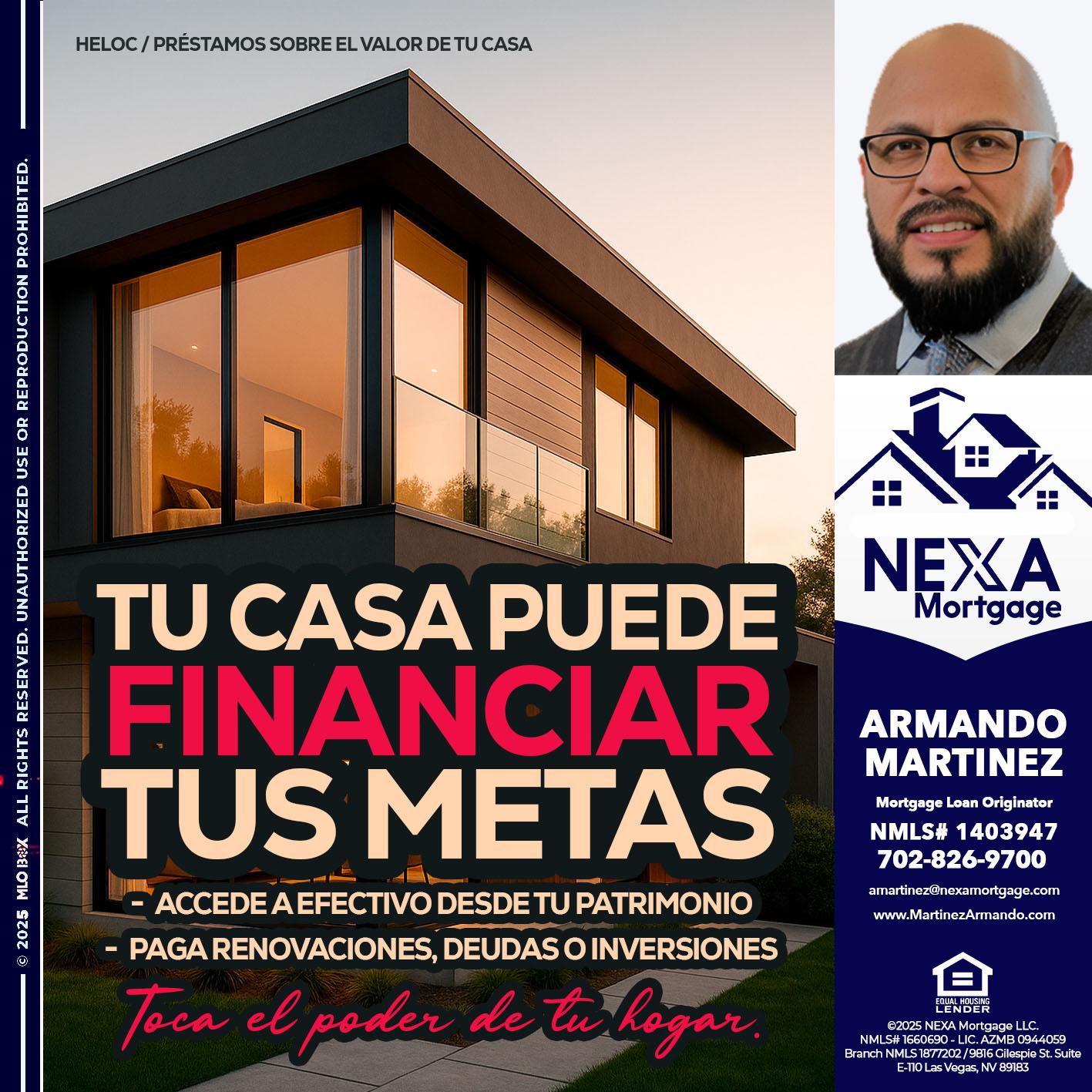 TU CASA PUEDE - Armando Martinez -Mortgage Loan Originator
