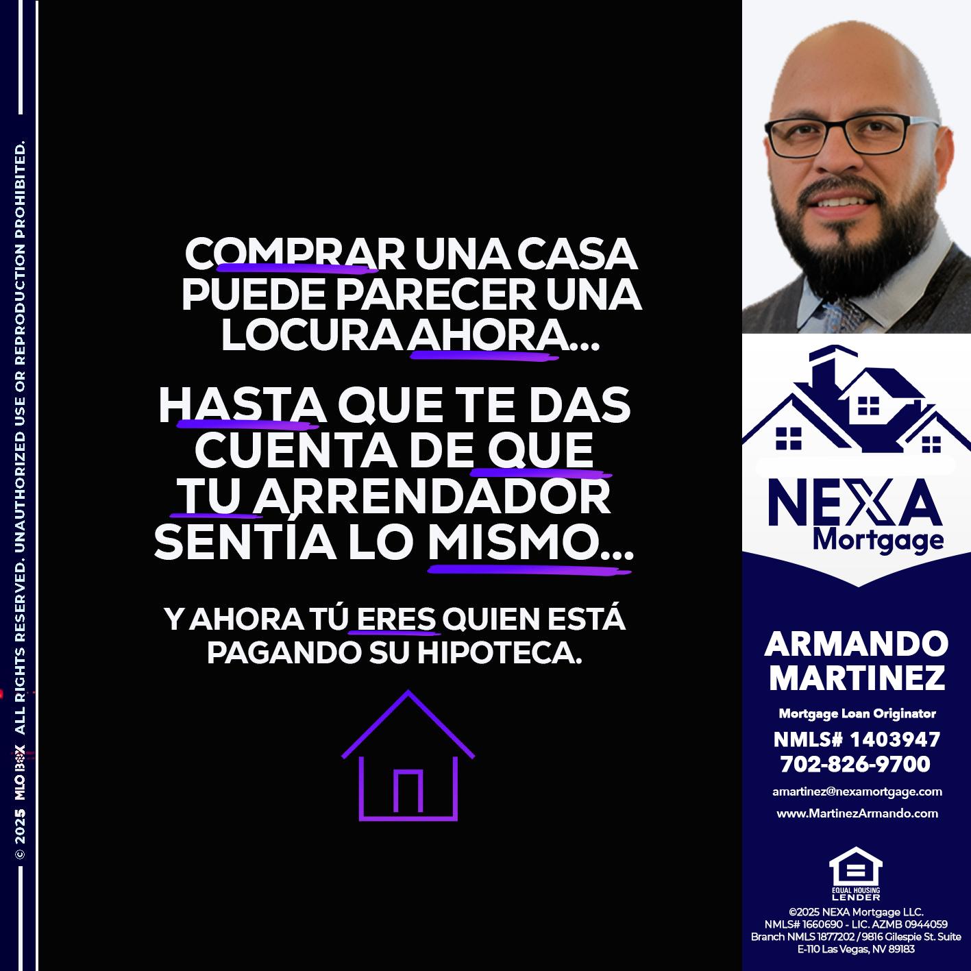 COMPRAR UNA CASA - Armando Martinez -Mortgage Loan Originator