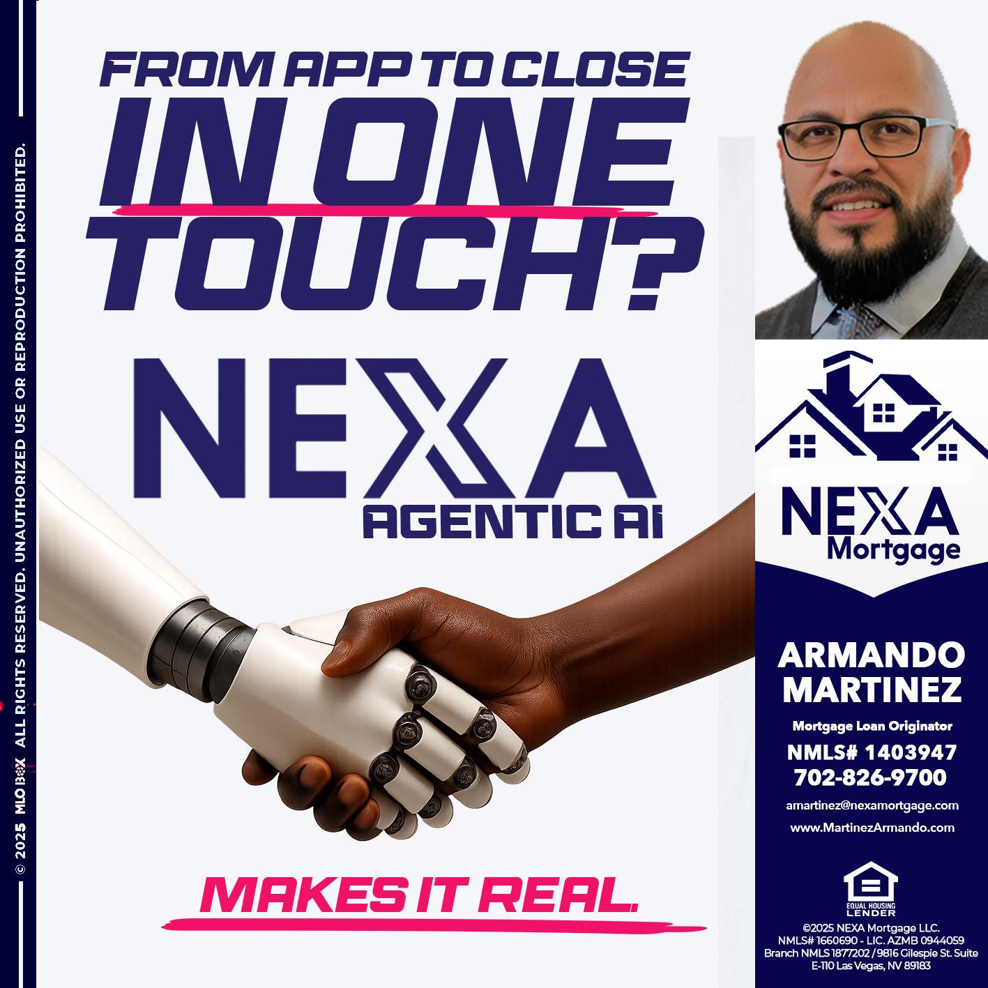 IN ONE TOUCH - Armando Martinez -Mortgage Loan Originator