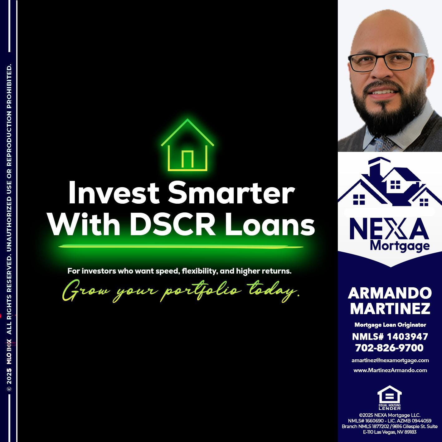 invest smarter - Armando Martinez -Mortgage Loan Originator
