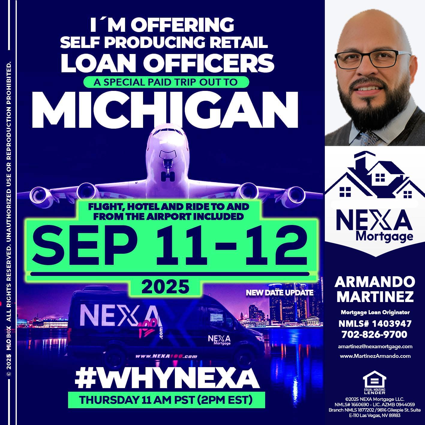 michigan sep 11-12 - Armando Martinez -Mortgage Loan Originator