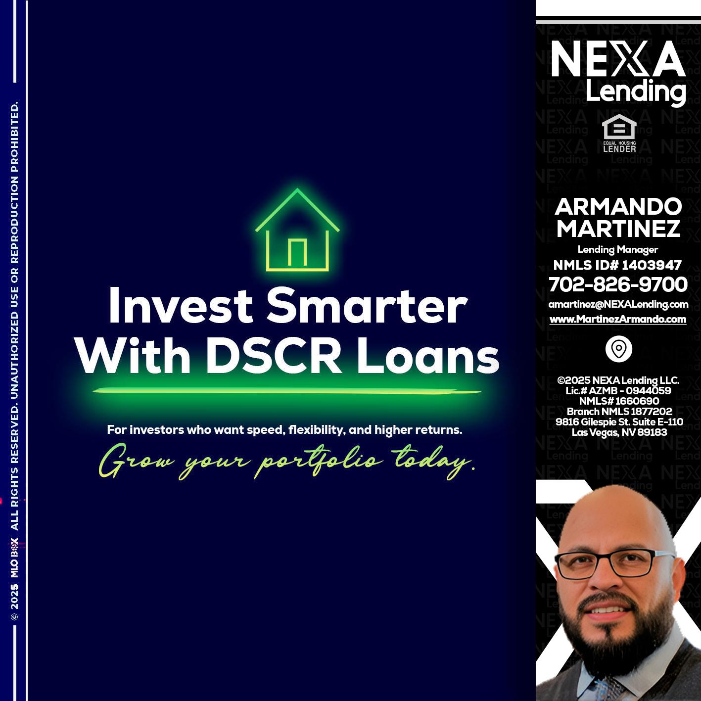 DSCR - Armando Martinez -Mortgage Loan Originator
