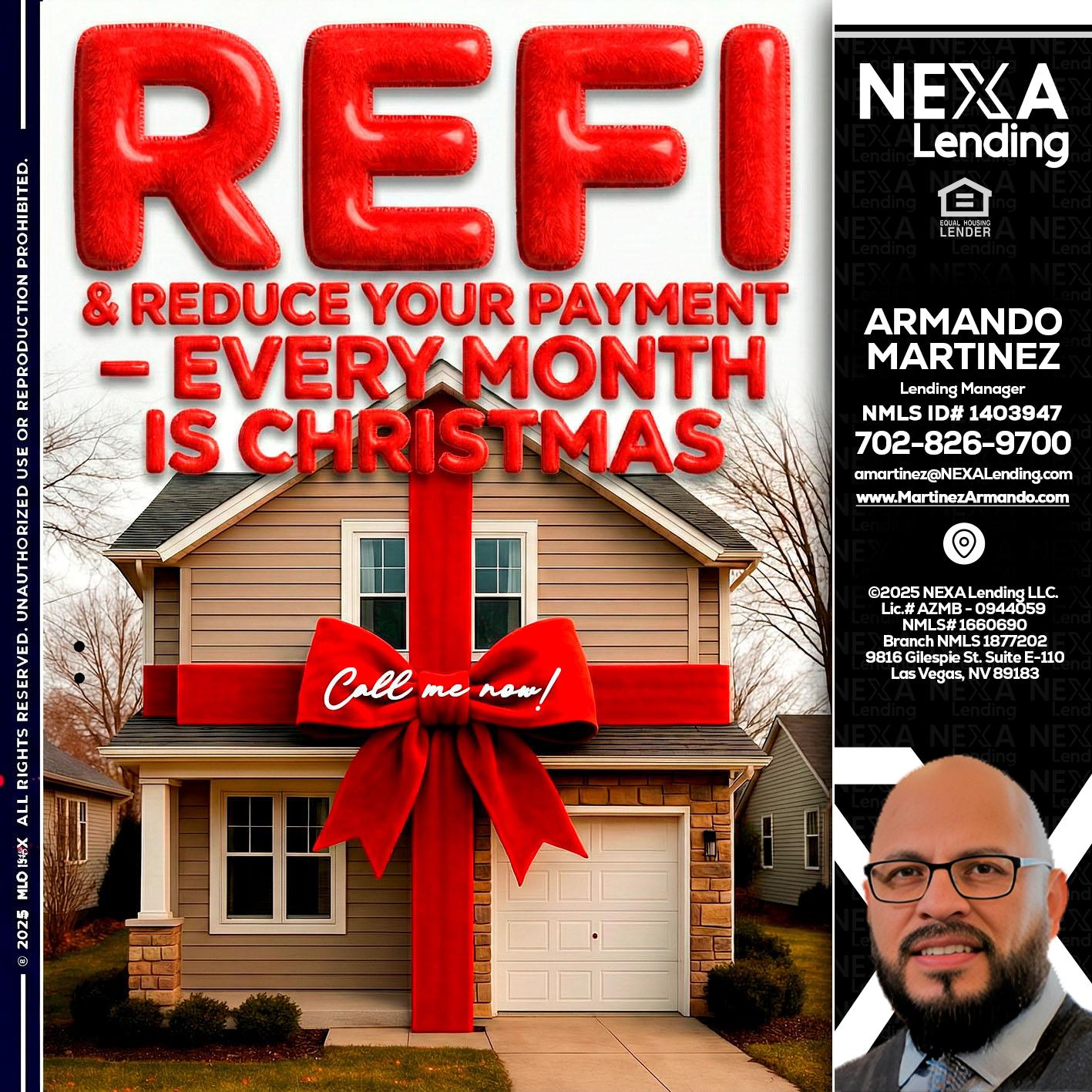 REFI - Armando Martinez -Mortgage Loan Originator