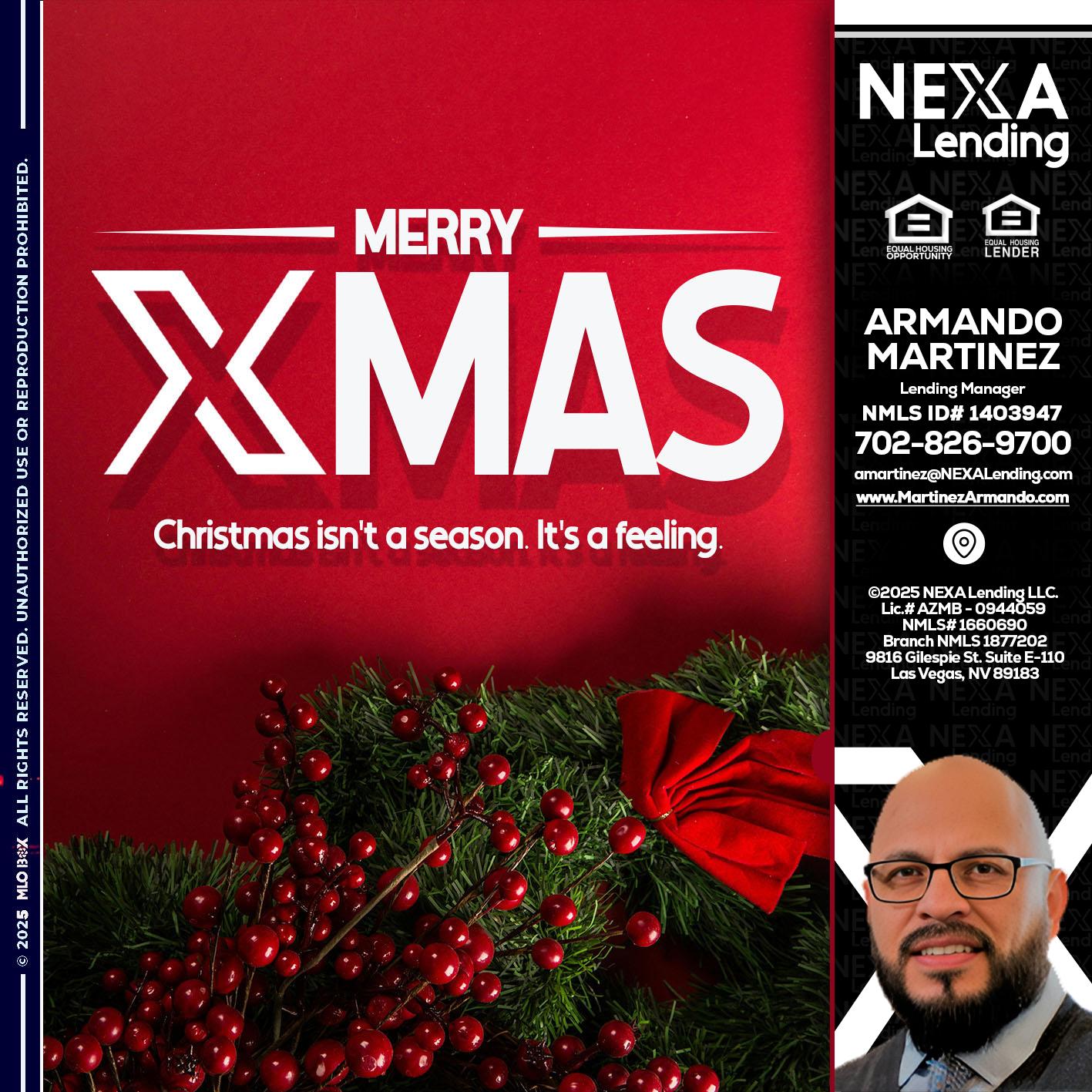 merry xmas - Armando Martinez -Mortgage Loan Originator