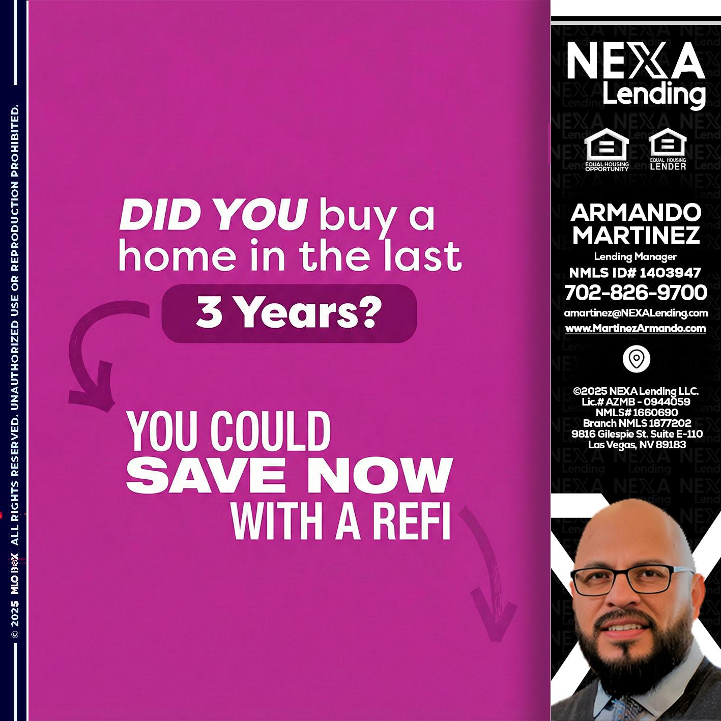 did you - Armando Martinez -Mortgage Loan Originator