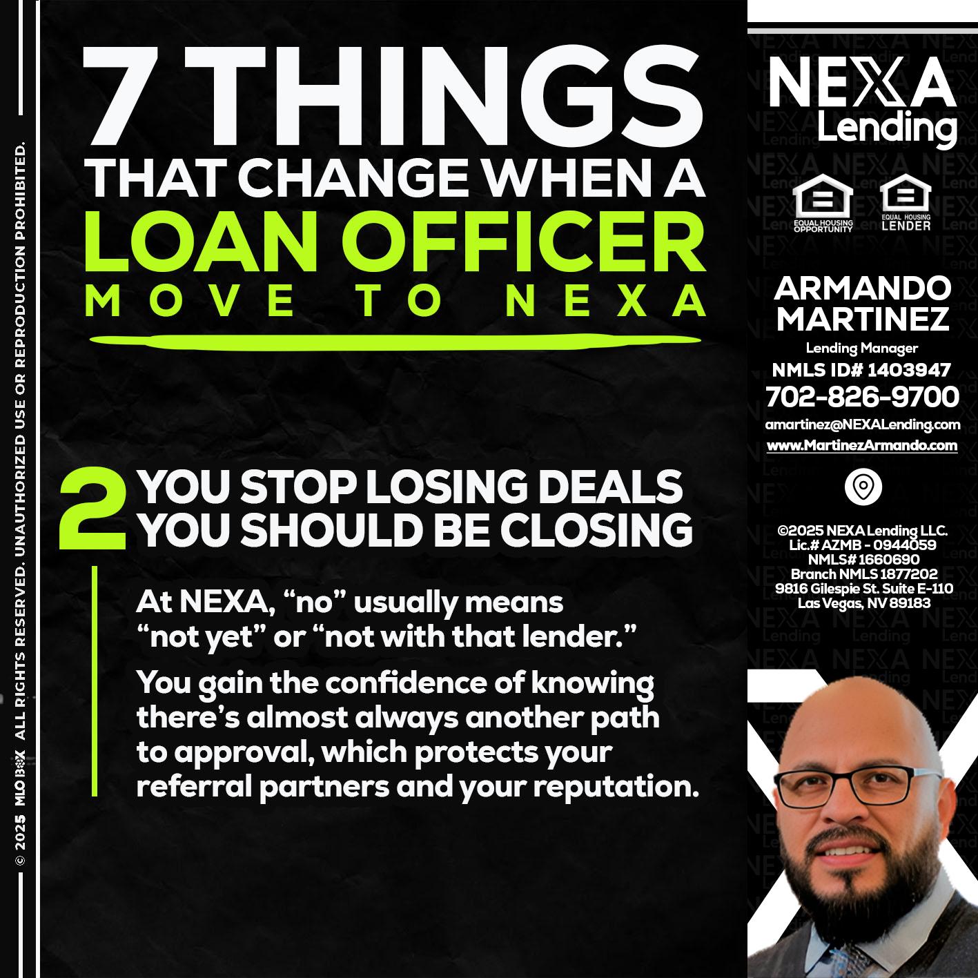 7 THINGS (2) - Armando Martinez -Mortgage Loan Originator