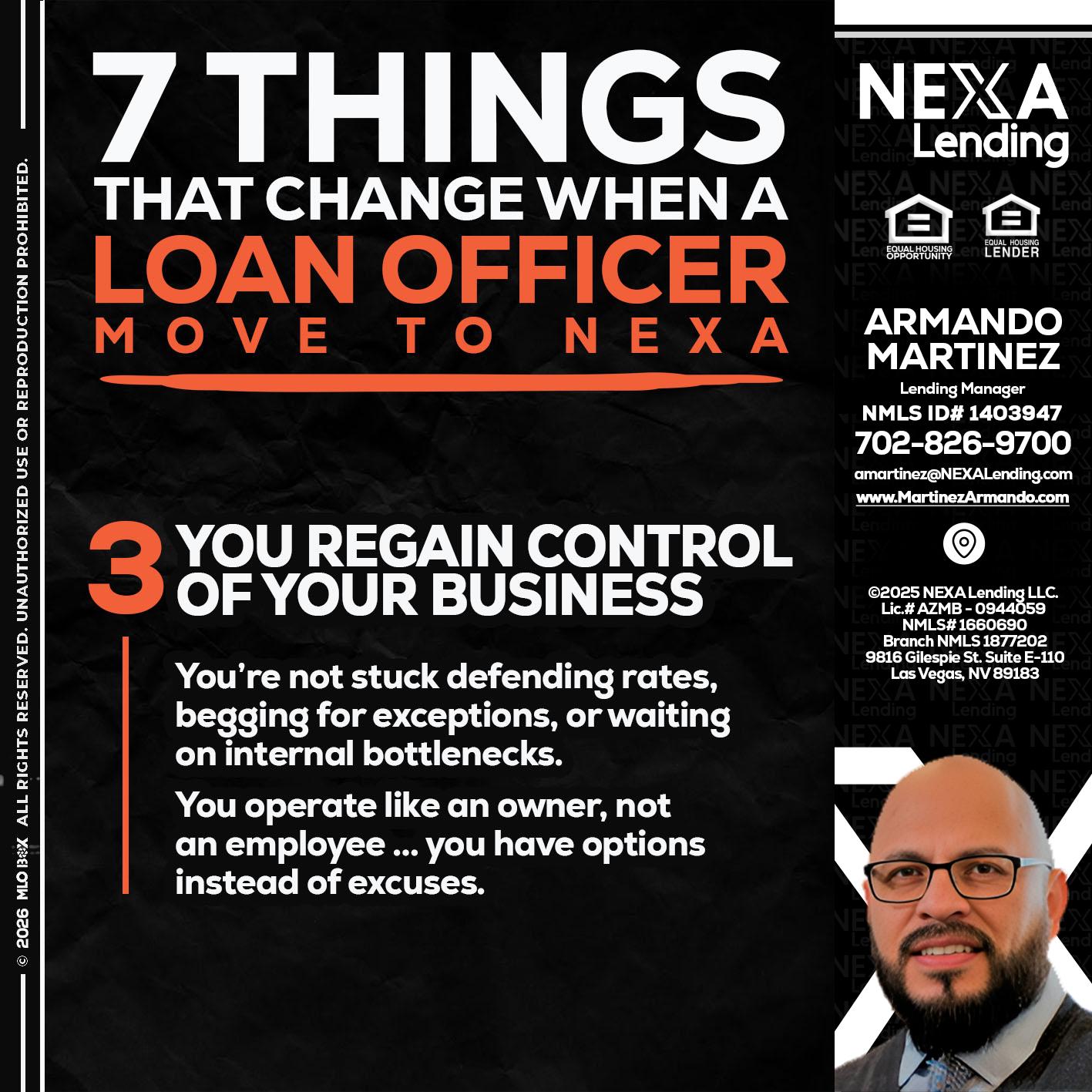 7 things (3) - Armando Martinez -Mortgage Loan Originator