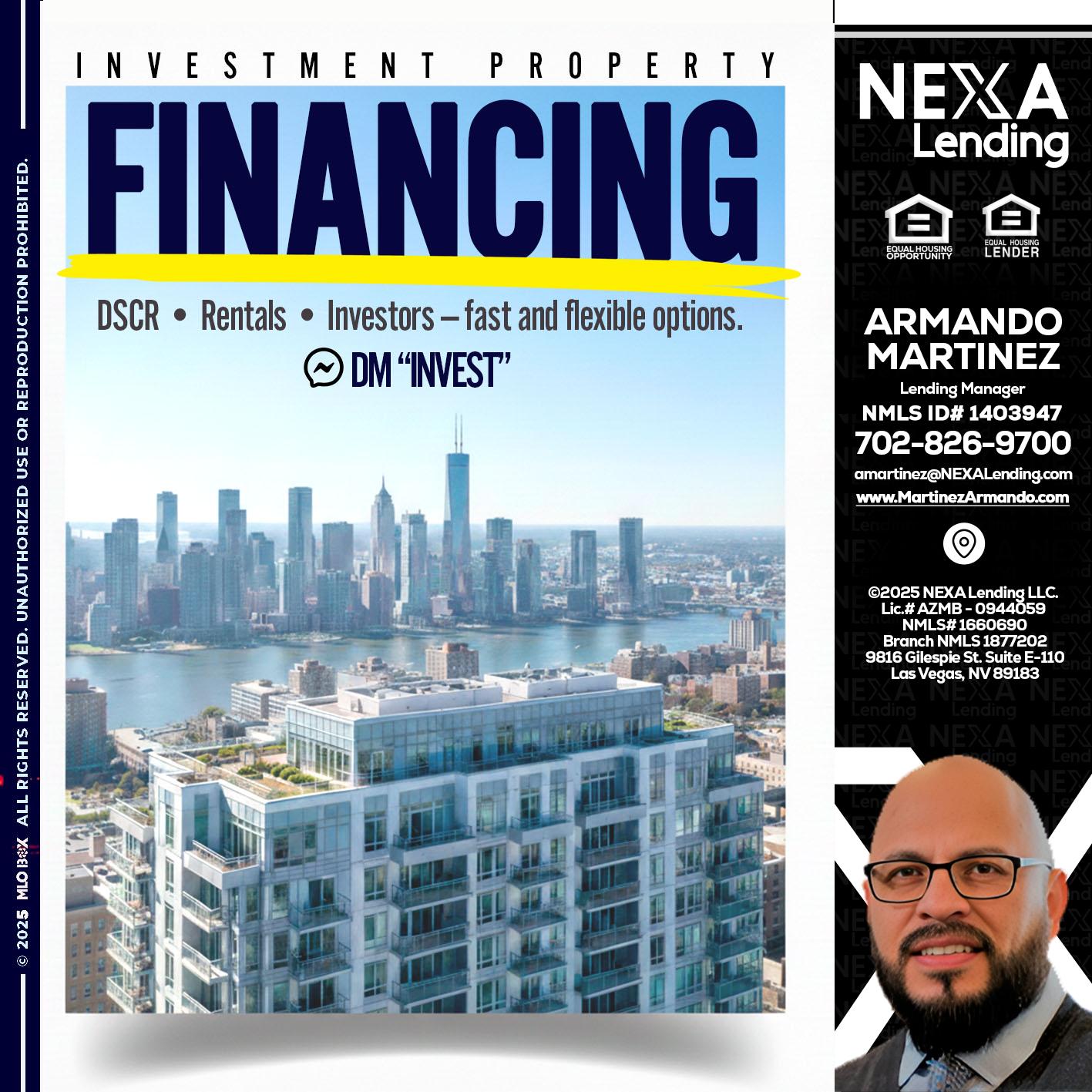 FINANCING - Armando Martinez -Mortgage Loan Originator