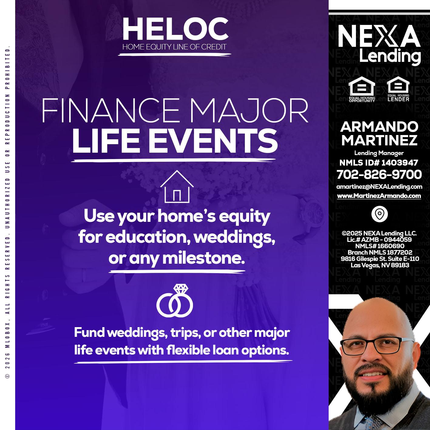 HELOC - Armando Martinez -Mortgage Loan Originator