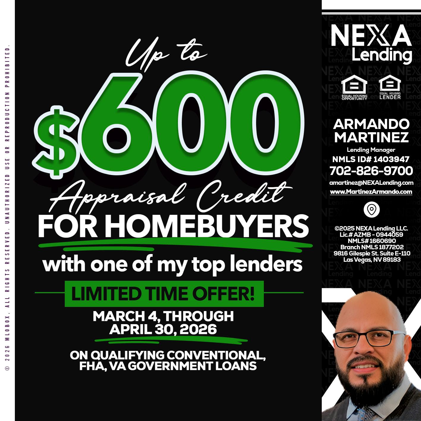 UP TO 600 - Armando Martinez -Mortgage Loan Originator