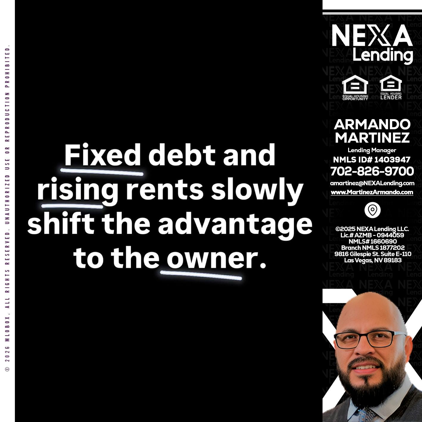 FIXED DEBT - Armando Martinez -Mortgage Loan Originator