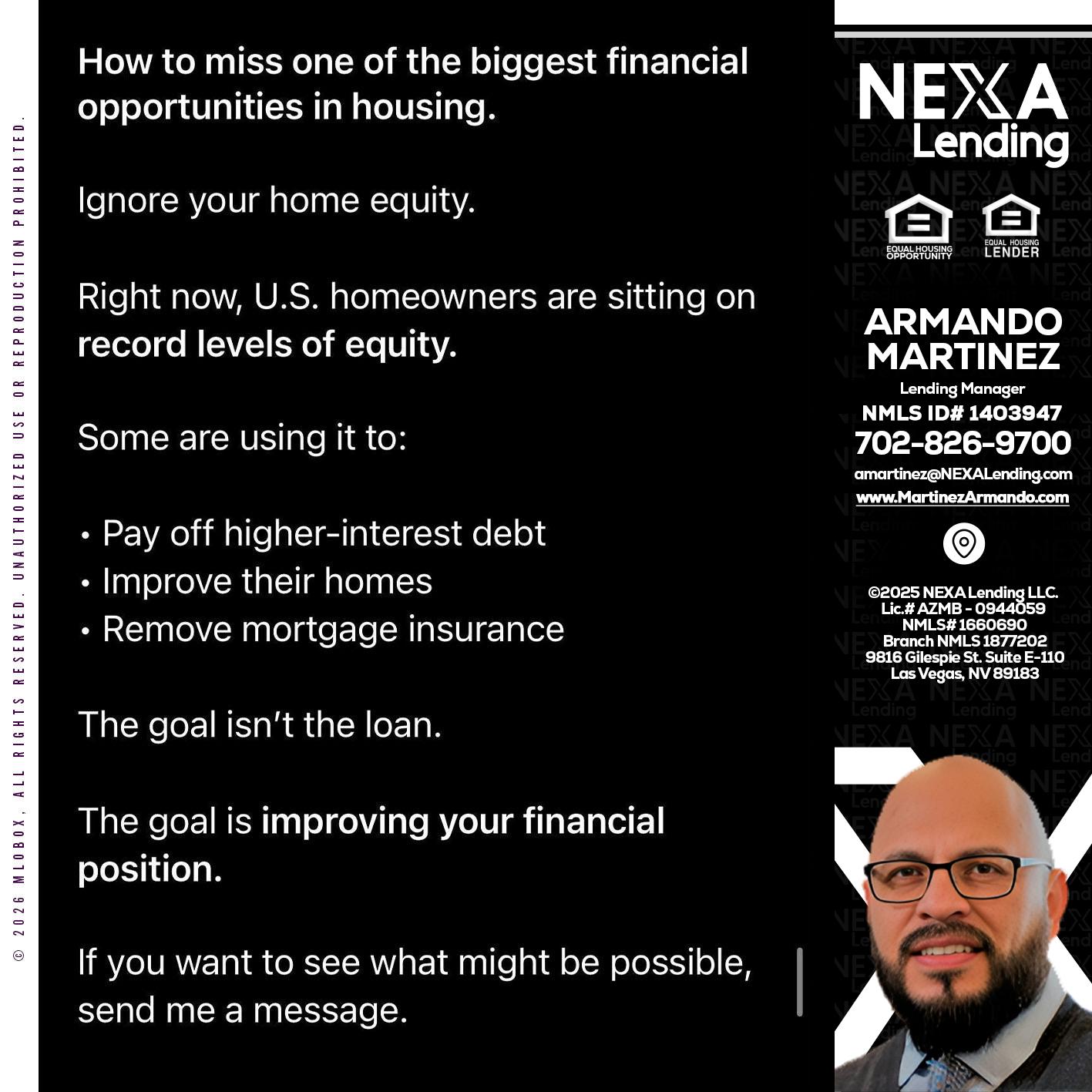 how to miss - Armando Martinez -Mortgage Loan Originator