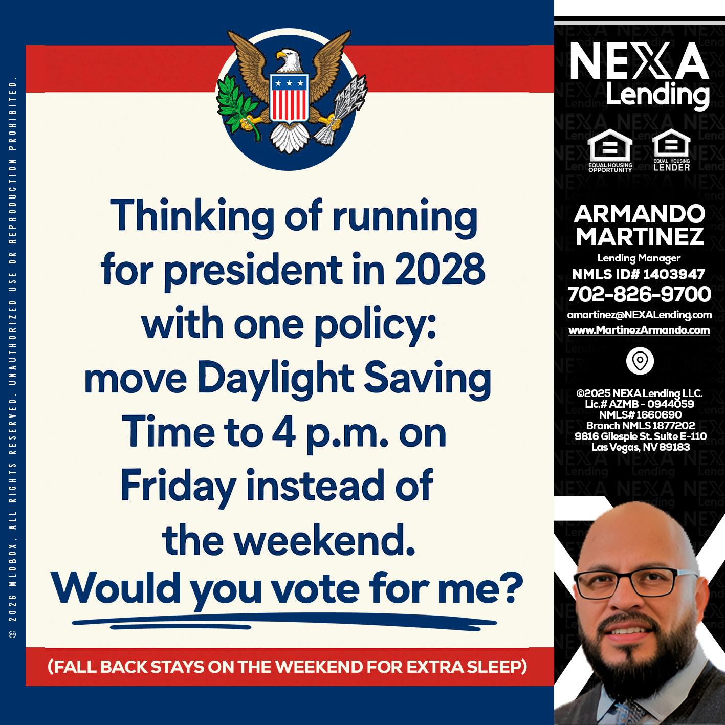 THINKING OF RUNING - Armando Martinez -Mortgage Loan Originator