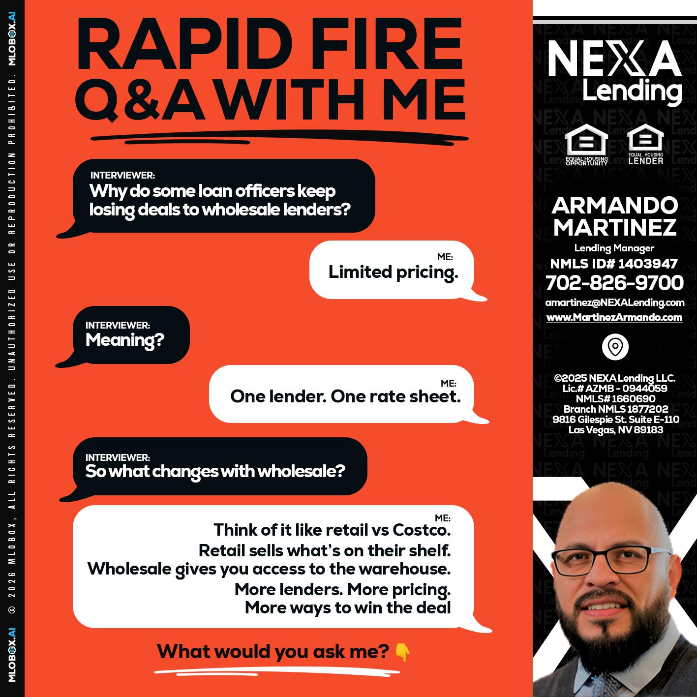 Q&A - Armando Martinez -Mortgage Loan Originator
