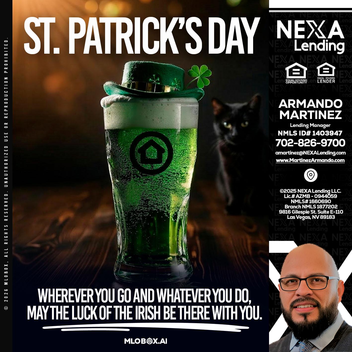 st. Patricks day - Armando Martinez -Mortgage Loan Originator