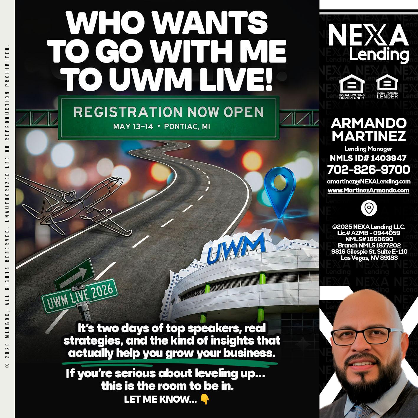 WHO WANTS - Armando Martinez -Mortgage Loan Originator