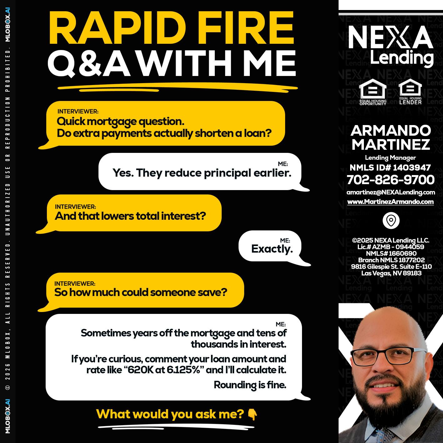 RAPID FIRE QA - Armando Martinez -Mortgage Loan Originator