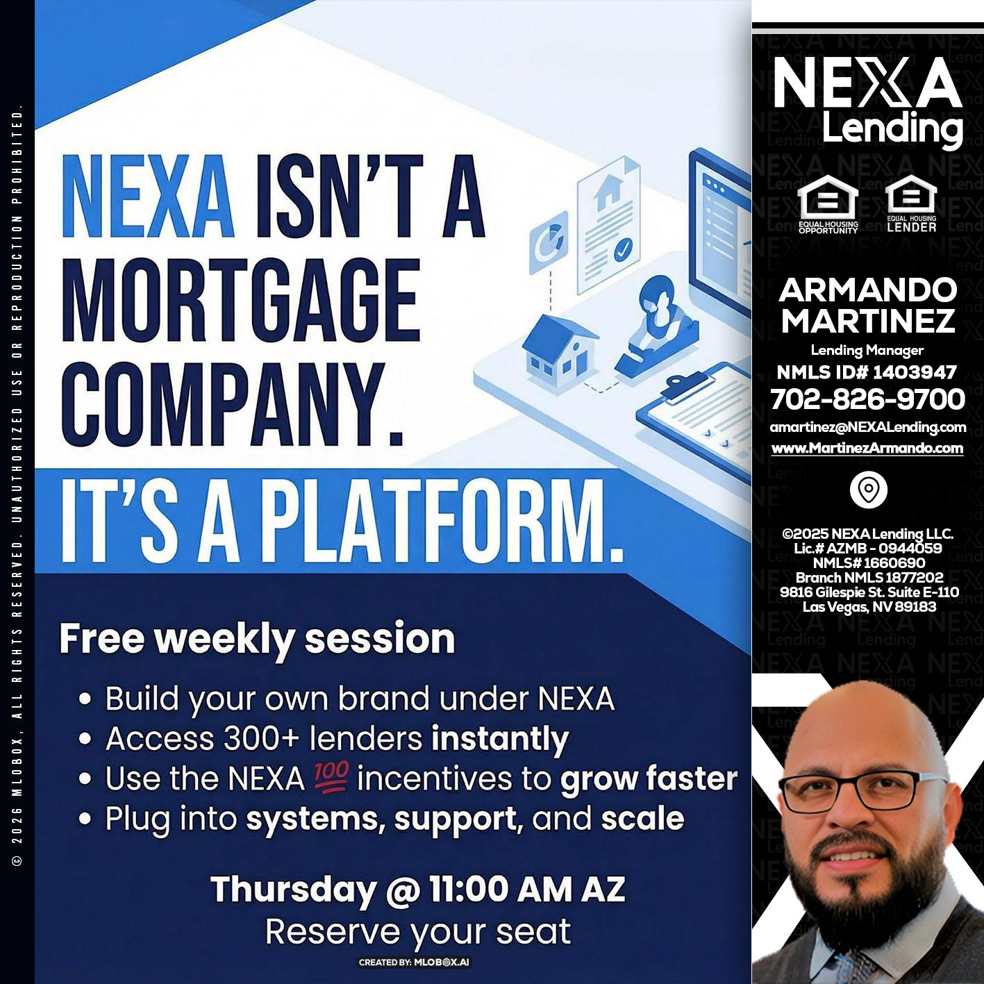 NEXA ISNT - Armando Martinez -Mortgage Loan Originator