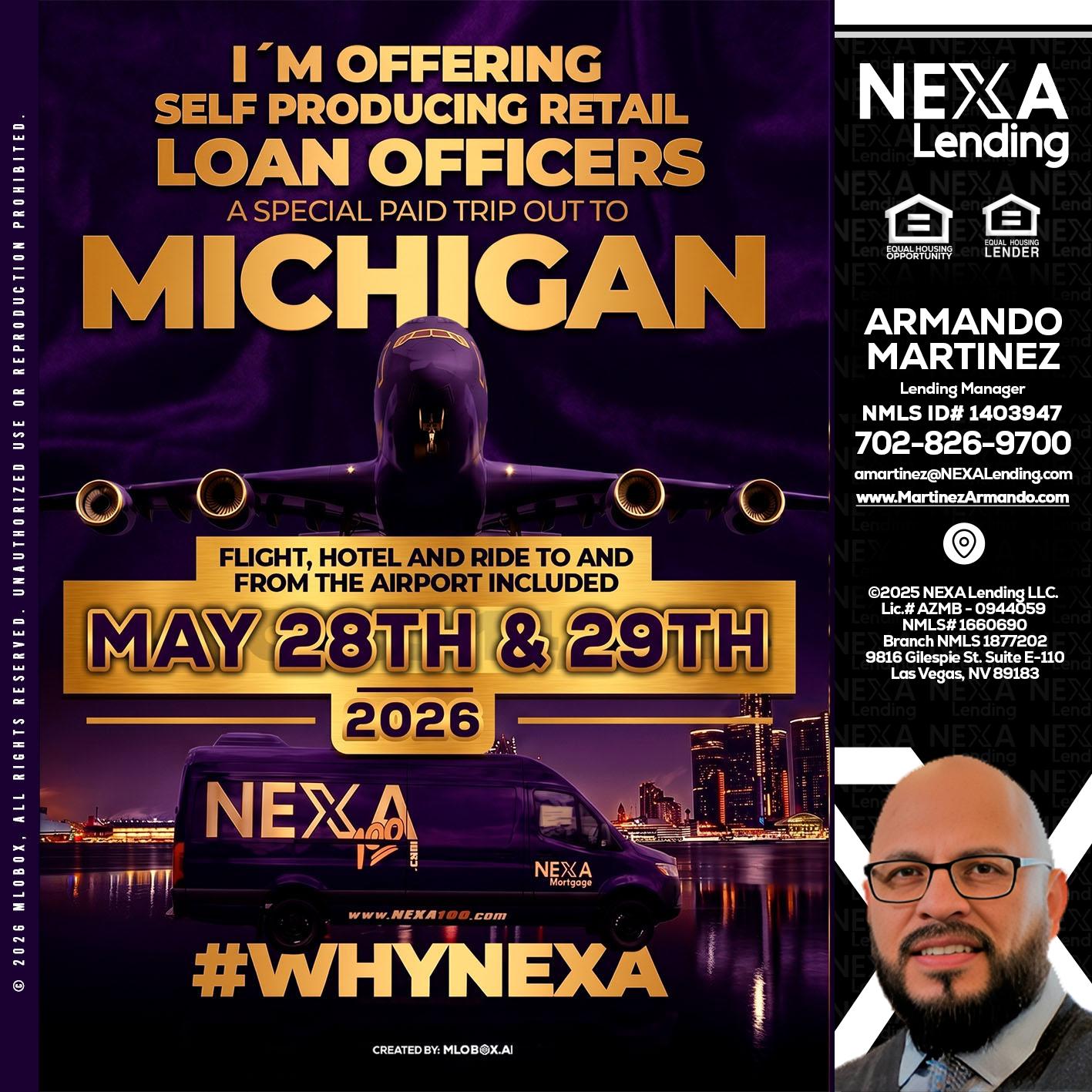 MICHIGAN - Armando Martinez -Mortgage Loan Originator