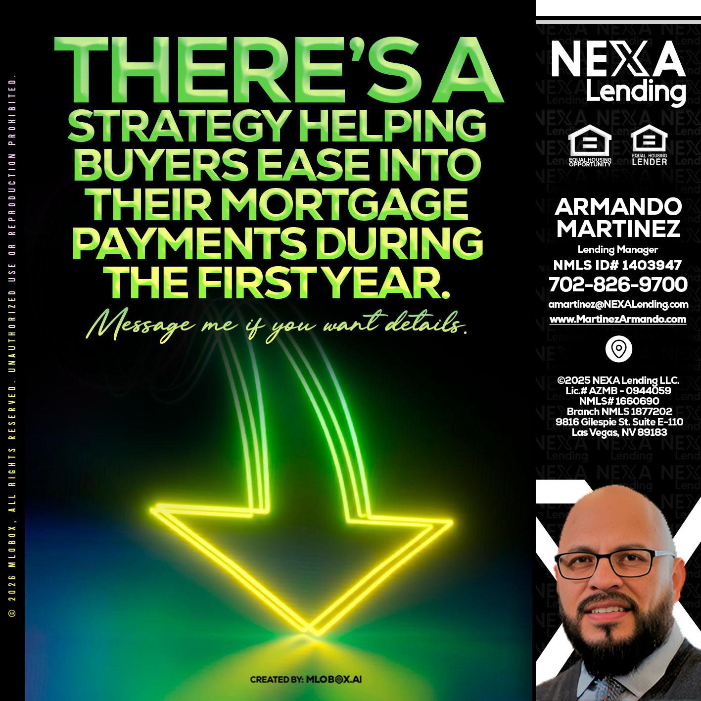 THERES A STATEGY - Armando Martinez -Mortgage Loan Originator