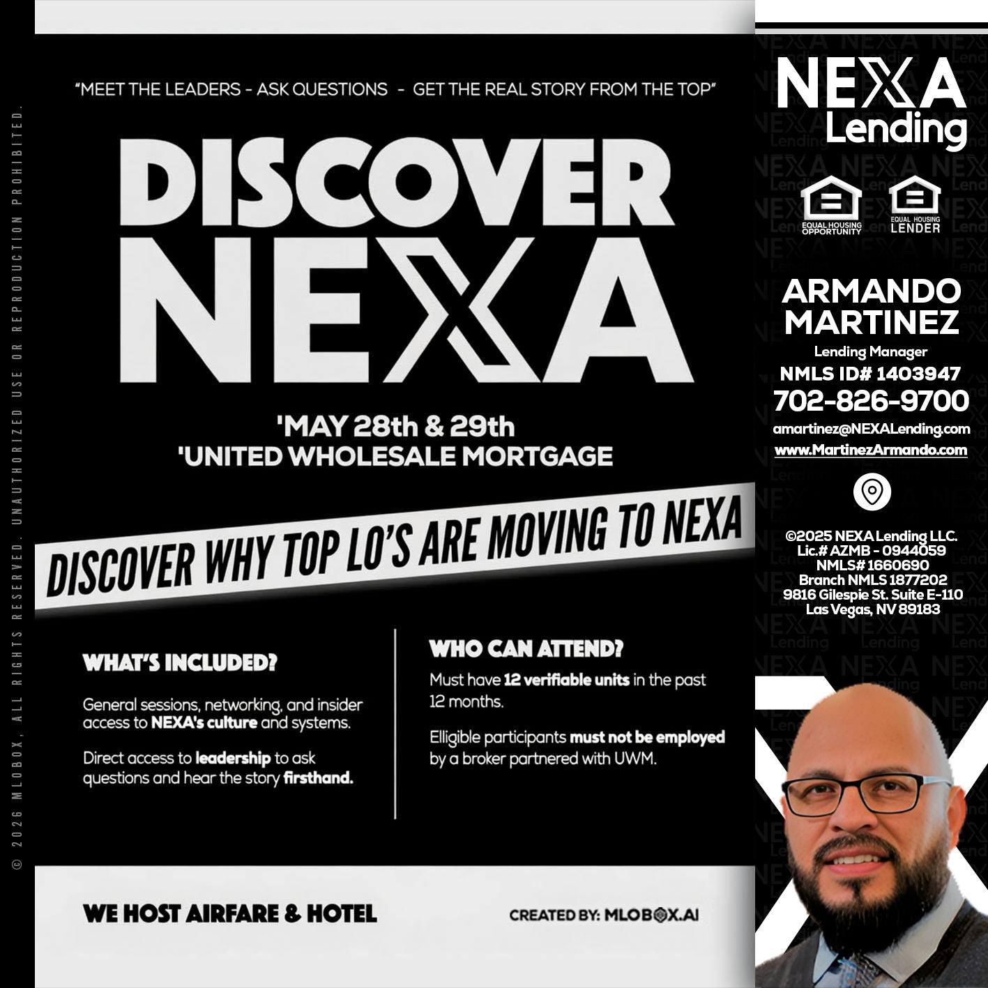 DISCOVER NEXA - Armando Martinez -Mortgage Loan Originator