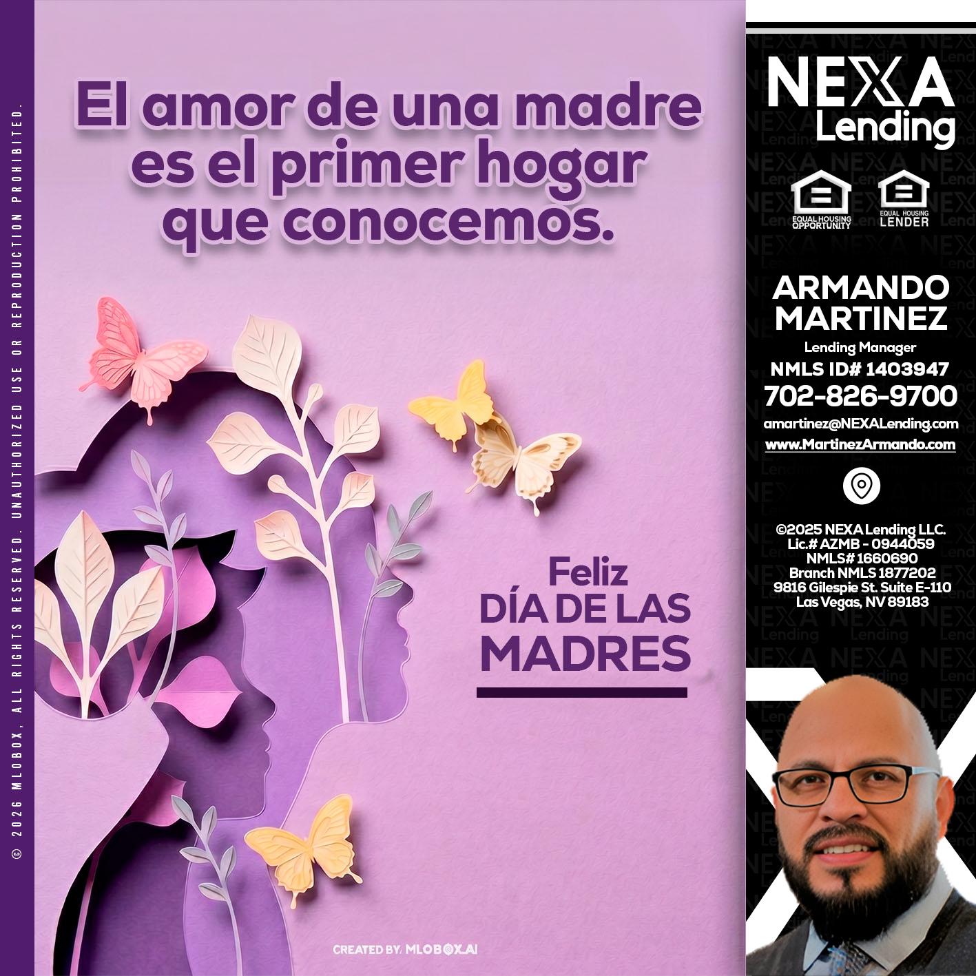 el amor de una madre - Armando Martinez -Mortgage Loan Originator