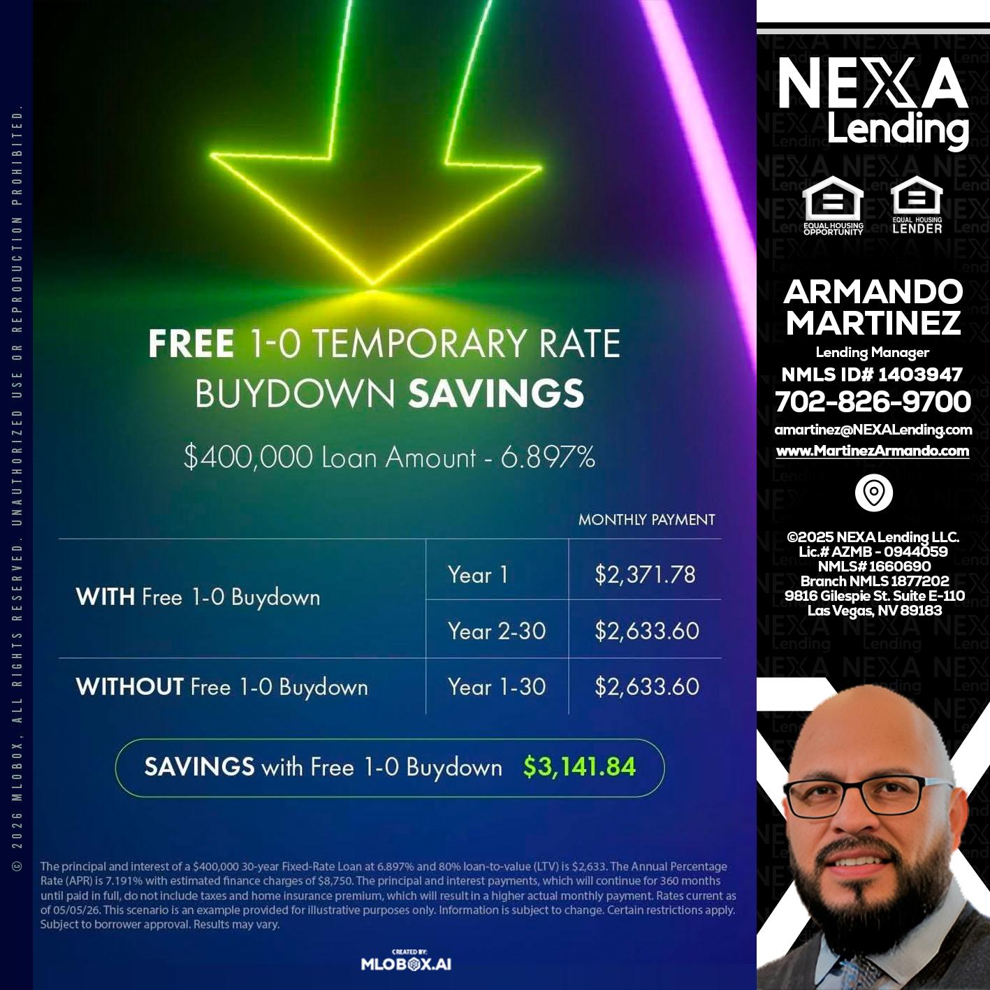 BUYDOWN - Armando Martinez -Mortgage Loan Originator