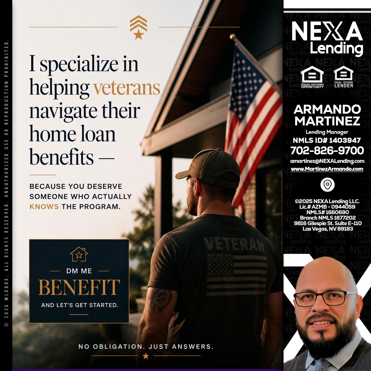 I SPECIALIZE - Armando Martinez -Mortgage Loan Originator