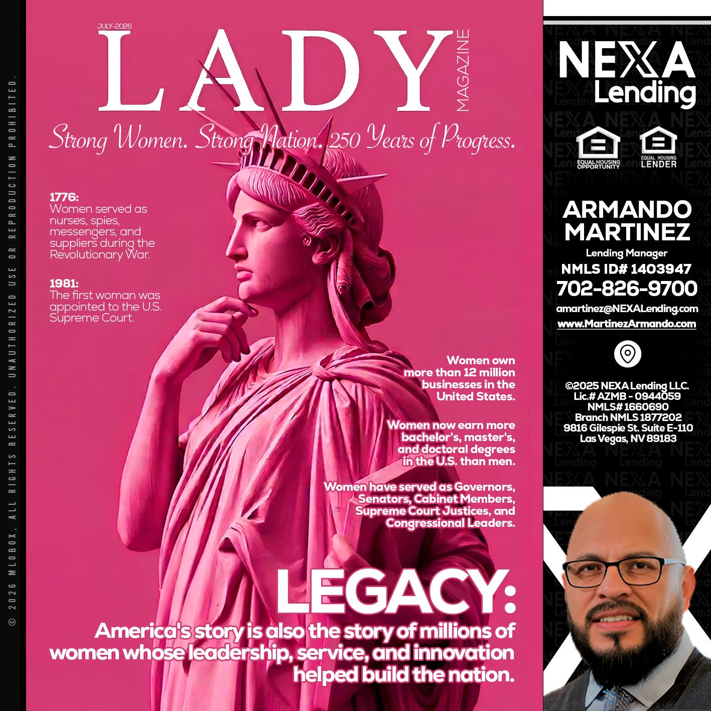 LADY LIBERTY! - Armando Martinez -Mortgage Loan Originator